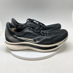 Saucony Sneakers Mens 12 Endorphin Pro S20598-45 Black Running Athletic Shoes